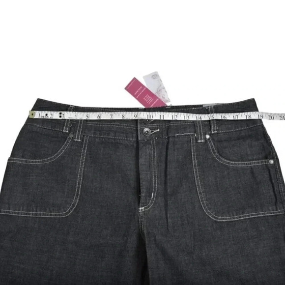 Vintage 90's Point Zero Nicole Benisti Wide Leg Jeans Gray NWT Size 15/16 - Picture 11 of 13